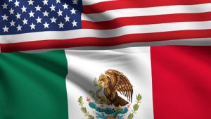 Banderas USA y México